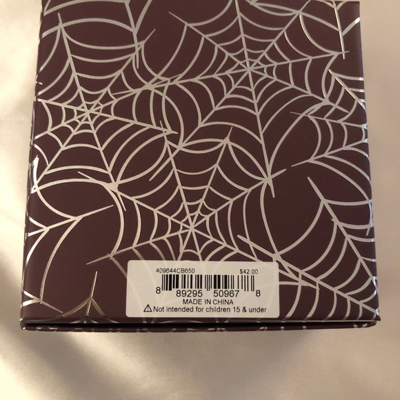 Betsey Johnson Fuchsia Tone Ghost & Spider Web Mismatch Drop Earrings NIB - Picture 12 of 12